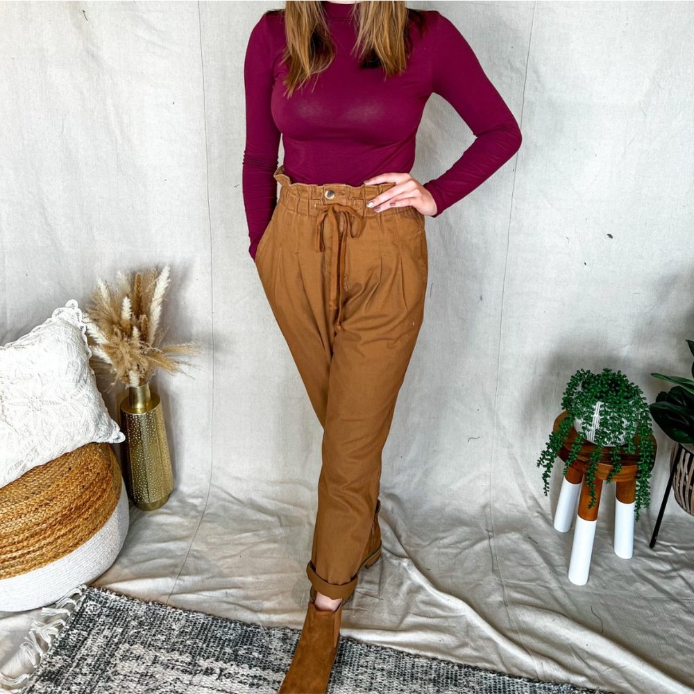NWT Camel Canvas Pants - Picture 7 of 8